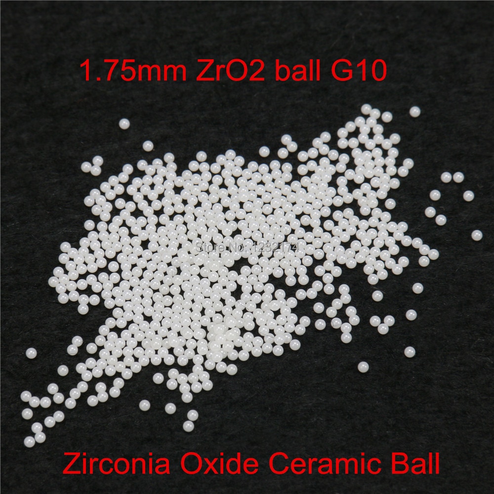 1.75mm zro2 지르코니아 산화물 세라믹 볼 g10 100 pcs 밸브 볼, 베어링, 균질 기, 분무기, 펌프 1.75mm zro2 bal